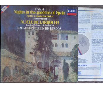 Falla. Nights In The Gardens Of Spain. De Larrocha. 410289-1 Decca