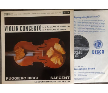 Tchaikovsky/Dvorak. SXL2279. Ed 1. Ricci