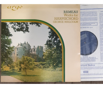 Rameau. Harpsichord Works. George Malcolm. 2 LPs. ZK32-33