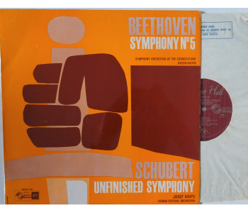 Beethoven. Symphony 5. Schubert 8. Kletzki. Krips. Concert Hall Stereo. SMS2341A