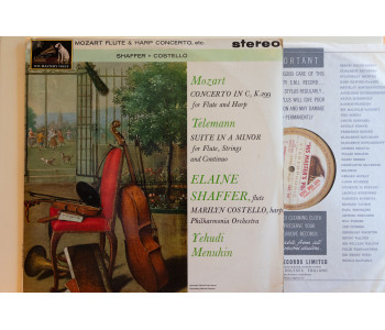 Mozart Flue and Harp Concerto. Elaine Shaffer. ASD575